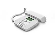TELEFONO PER SIM GSM FISSO BIANCO COMPATIBILE CON VODAFONE TIM WIND nuovo