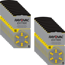 120x Rayovac Extra Advanced Hearing Aid Batteries 10 10AU-6XEMF 20 Blisters