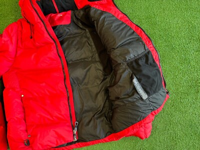 Ralph Lauren RLX Red Puffer Jacket Zip Up Size Large Authentic