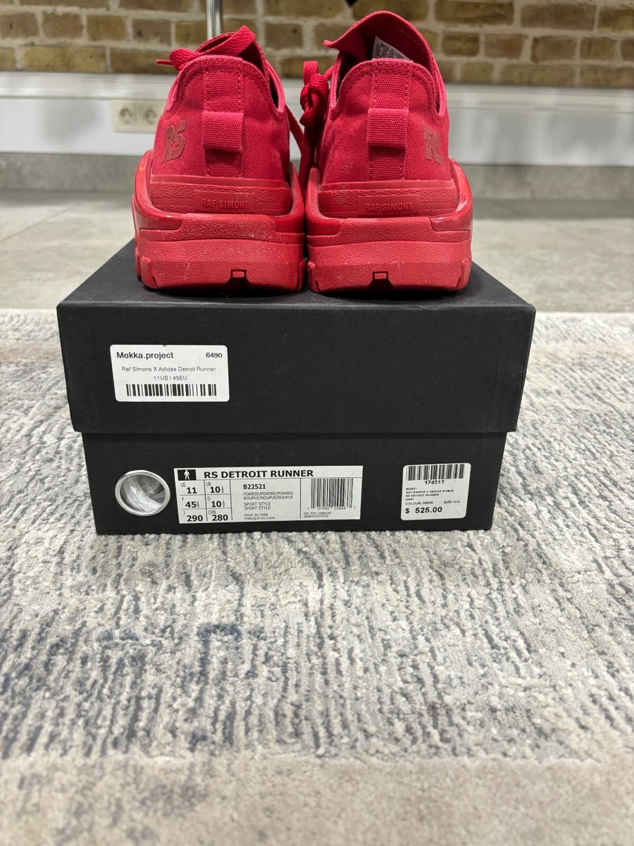 Adidas x Raf Simons Detroit Runner Red Power B22521 - Size