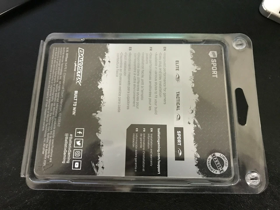 Ballistix Sport LT 16GB Kit 8GBx2 DDR4 2400 MT/s PC4-19200 CL16 DR x8 SODIMM - Image 2 of 3