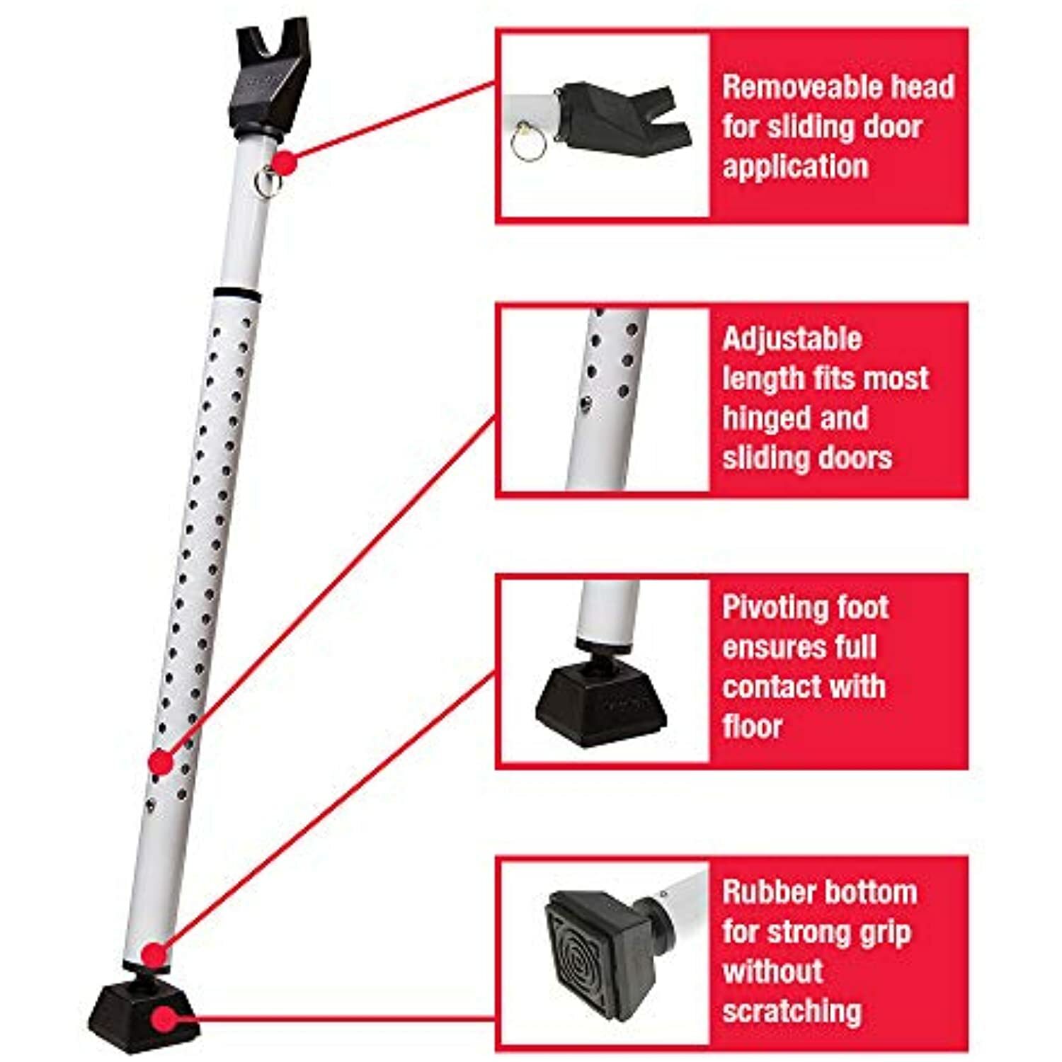 Master Lock 265d Door Security Bar PackWhite of 1 for sale online eBay