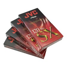 JVC T-120 SX 6-Hour High Performance Blank Video VHS Tapes New Sealed Lot Of 4