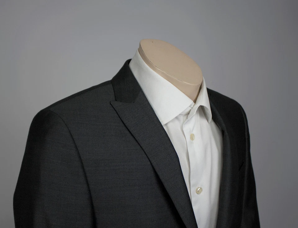 Blazer DANIELE ALESSANDRINI Lana Gris Seda, TALLA US 38R/EU 48 Foto 4 de 4