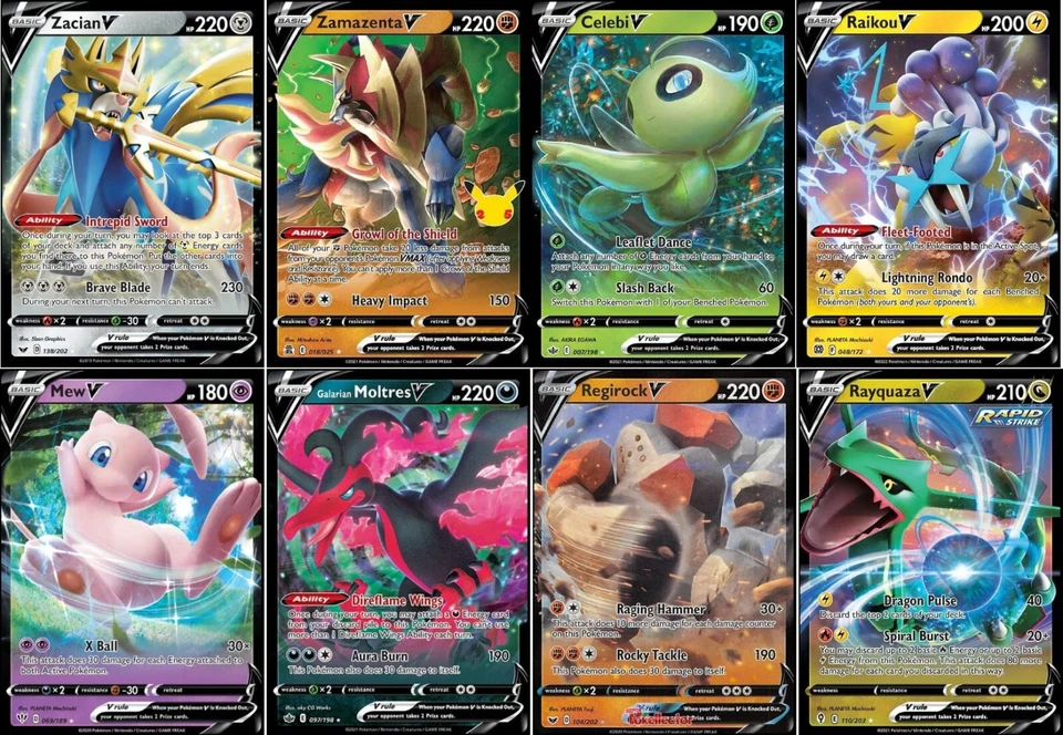 Pokemon TCG: 100 Lote de Cartas Sortidas com Folhas e EX/V - Pacote com uma Caixa de Deck LCC - Imagem 2 de 3