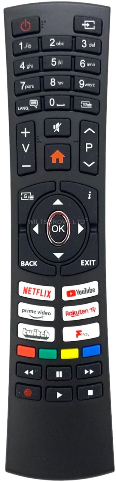 Оригинальный Vestel RC43135P предназначен для дегустации видео на Netflix Youtube и Prime Video 6190₽
