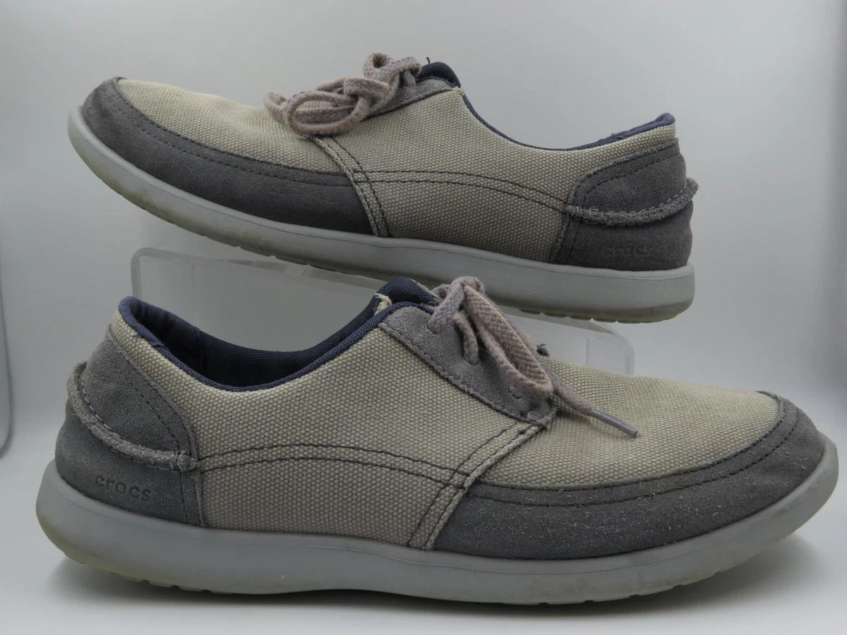 Crocs Men s Reymont Lace Up Sneaker Shoes Size 12M Gray Rare