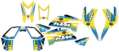 Fits Ktm ATV  XC SX 450 525 graphic kit stickers decals pegatinas atv graphics