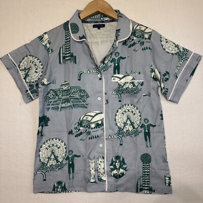 Katie Kime Dallas Short Sleeve Pajama Top Big Tex State Fair Cowboys NWOT