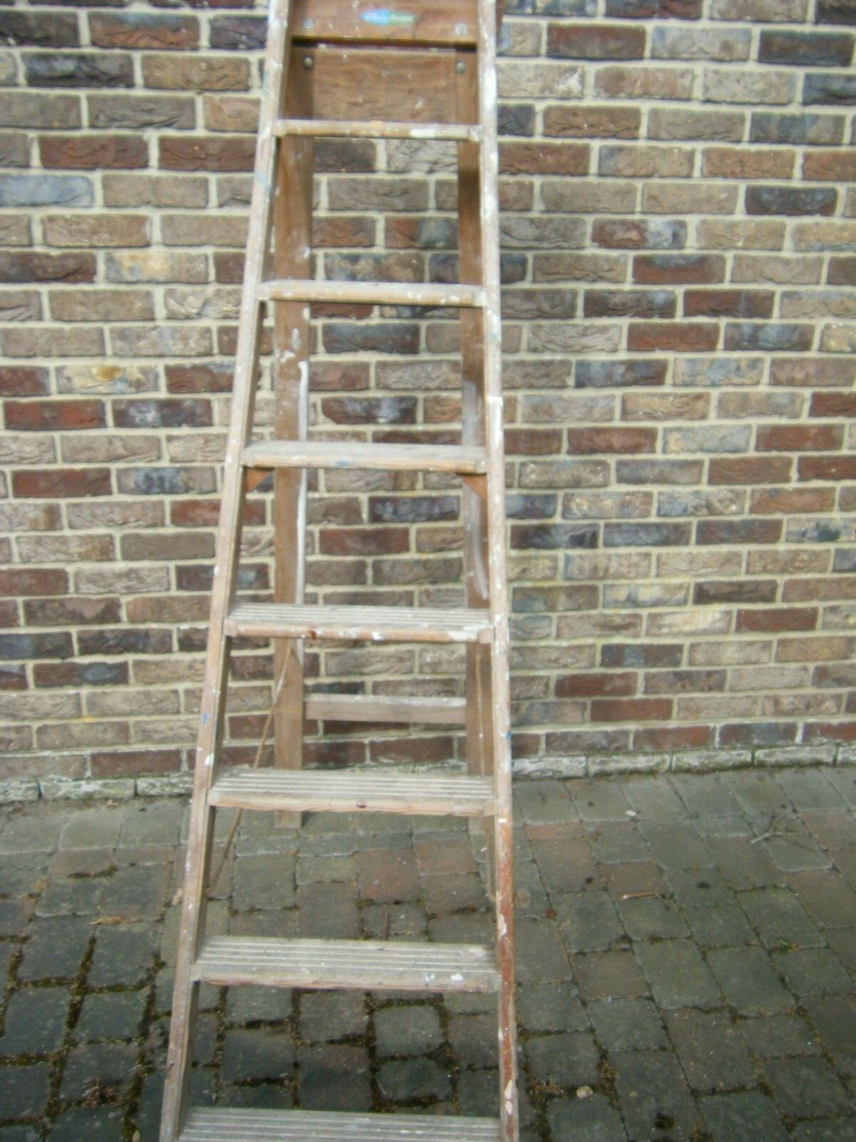 Old Wooden Step Ladders 1800 mm high eBay