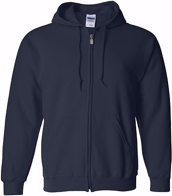 Gildan Heavy Blend Full-Zip Hoodied Sweatshirt 18600 | eBay