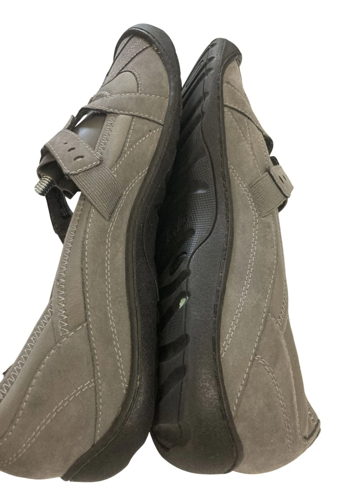 Scarpe slip on Clarks donna taglia 10M grigie casual in pelle