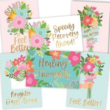 Get Well Cards With Envelopes - 24 Get Well Soon Card Bulk, Feel Better Soon