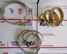 Lot Of Three Bling Style Girls XL Belts Gold Stripe Gold Studs  Holographic Too