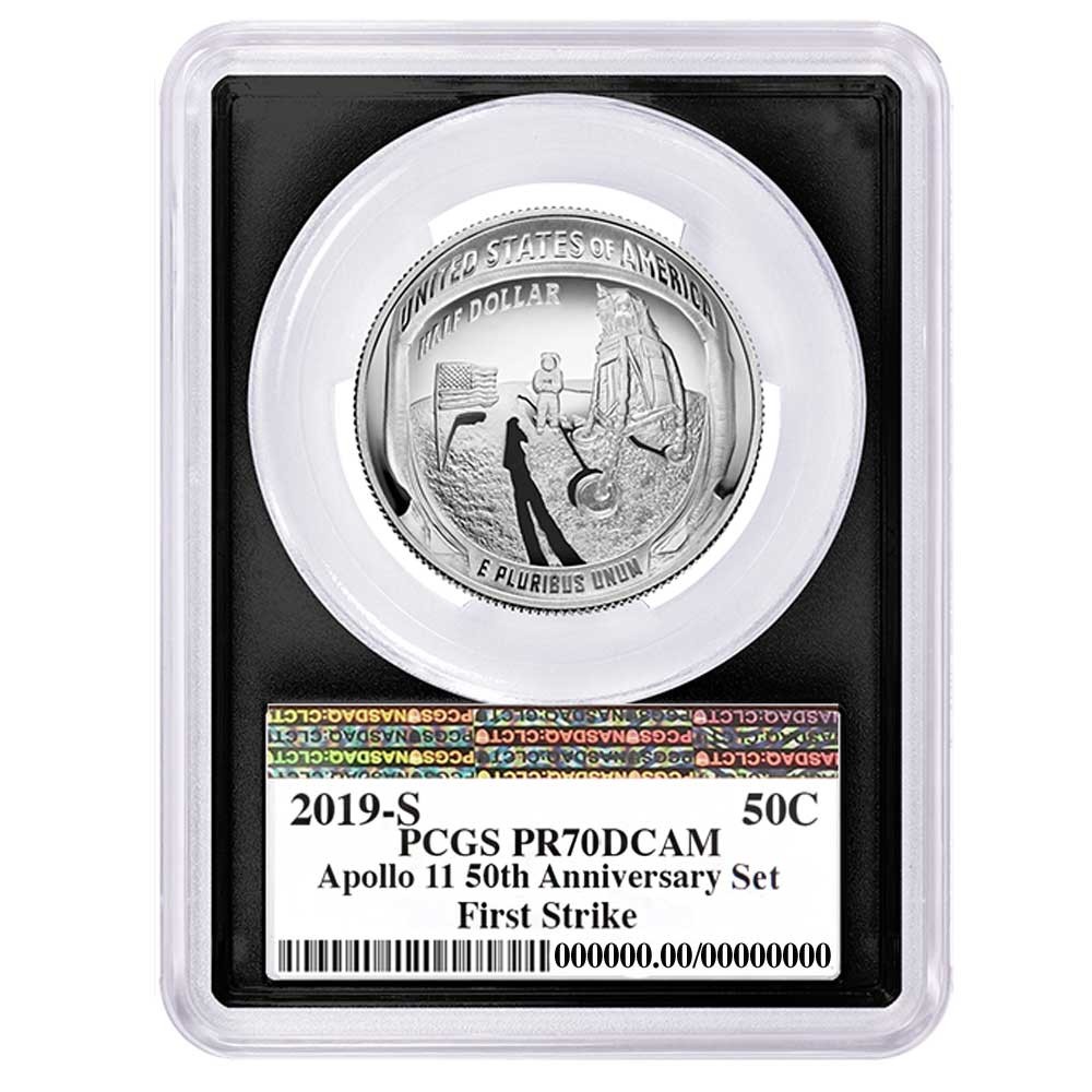 2019-S 50c Proof Apollo 11 50th Ann. Half Dollar PCGS PR70UC FS AMF ...