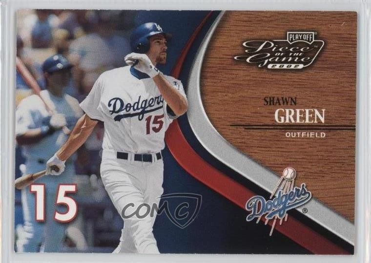 2002 Playoff Piece of the Game Shawn Green #35 0b3