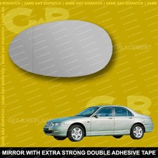 For Rover 75 wing mirror glass 99-03 Left Passenger side with Wide Angle