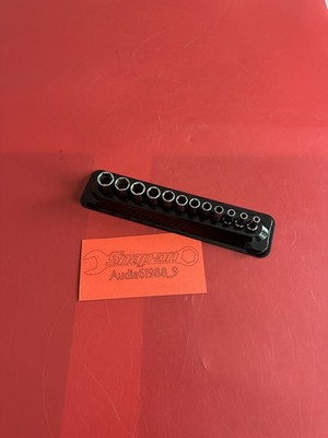 Neu Snap On 12 Stck. 1/4 6-Punkt Flankenantrieb halbtief metrisch Steckschlüsselsatz 5-15 mm