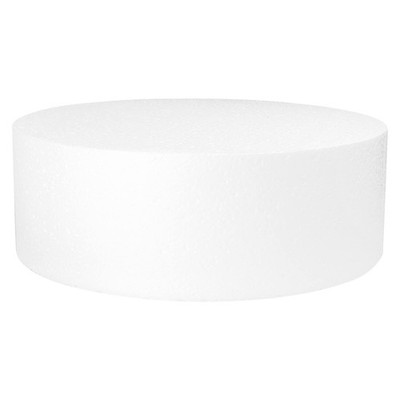 Polystyrene Dummy Cake Decorating Display Baked Goods Round 14x4 Inch Shape