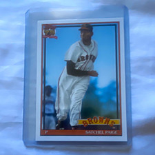 Topps Satchel Paige Rookie #2 St. Louis Browns MLB Baseball Trading Card. rookie card picture