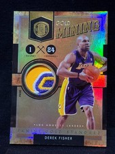 DEREK FISHER 2010-11 PANINI GOLD STANDARD MINING GAME USED JERSEY PATCH # 16/25