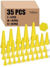 Hydraulic Oil Service Plugs Large Medium Small Sizes Multi Pack Yellow 35