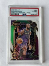 2024-25 Panini Select - Courtside LeBron James #241 Green White Purple PSA 10