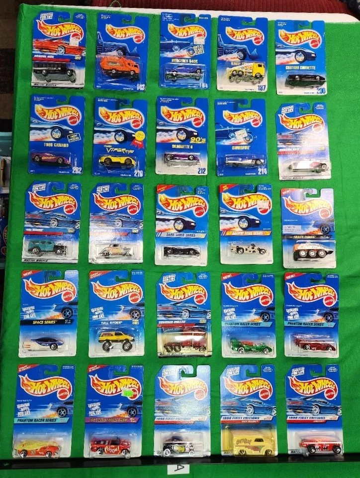 LOTES HOT WHEEL, 100 TARJETAS AZULES DE LOS 90, FEs, LÍNEAS PRINCIPALES, $100 ENVIADOS, VER LISTAS Foto 3 de 4