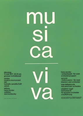 Musica Viva Concert Poster - Multiple Sizes Available