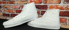 Vans Sk8-Hi Tapered True White Canvas High Top Shoes Men  s 5 / Women  s 6.5 NIB