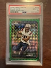 2024 Topps Chrome Drake Maye #203 Green Geometric Refractor /99 (RC) PSA 10