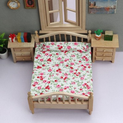 1 Piece 1:12 Dollhouse Miniature Broken Flower Bed Toy Furniture Bedroom Bed