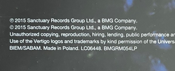 Black Sabbath Paranoid - LP 33T 3