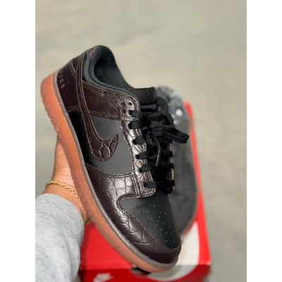 Nike Dunk Low Velvet Brown Black Sz 8.5