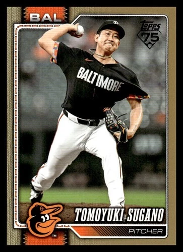 2026 Topps Series 1 185 Tomoyuki Sugano Gold #/2026 - Picture 1 of 2