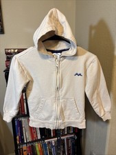 Tommy Bahama Kids Full Zip Lightweight Hoodie Tan/Beige Size S 5/6 Beach Waves
