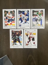 23-24 O-Pee-Chee Glossy Lot Of 5, Zegras, Robertson, Draisaitl, Tkachuk, Kleven