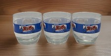 Rare 3.5” Vintage Pepsi-Cola Bigger Better 6 Bottle Carton Glasses Set of 3
