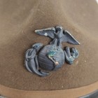Vintage 1940s-50s USMC Marine Corps John B. Stetson 3X Beaver Campaign Cap — photo 3