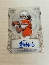 2024 LEAF TRINITY MAALIK MURPHY 28/99 CLEAR BRONZE FOIL XRC AUTO OREGON ST JQ1