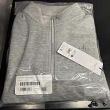 Alo Yoga Accolade 1/4 Zip Pullover 148 MSRP Grey Men  s Size Medium