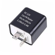 12V LED Electronic Flasher Relay Fix for Motorcycle and Speed Adjustable 2 Pin