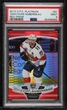 2019 O-Pee-Chee Platinum Red Prism 80/199 Jonathan Huberdeau #87 PSA 9 MINT w3d