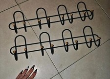 Wand Metall Garderobe Grau Stabil Massiv Haken Leiste Kleider 