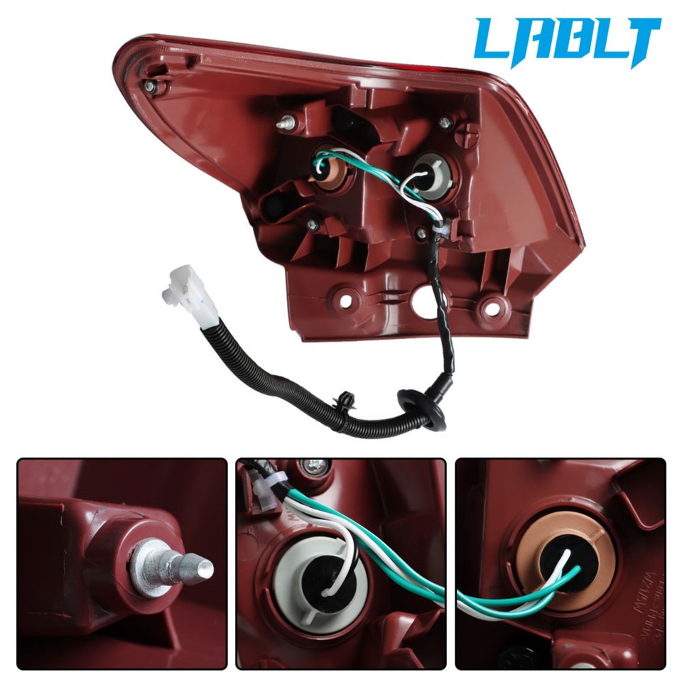 TO2805121 Taillight Right Tail Light For Camry 2015-2017 – RH Taillamp Replacement, Chrome Housing, Red/Clear Lens Toyota Camry Tail Light 2015 - Foto 6