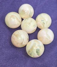 Lot of 7 - Jabo Marble Classic Vintage Uranium Vaseline Fluorescent