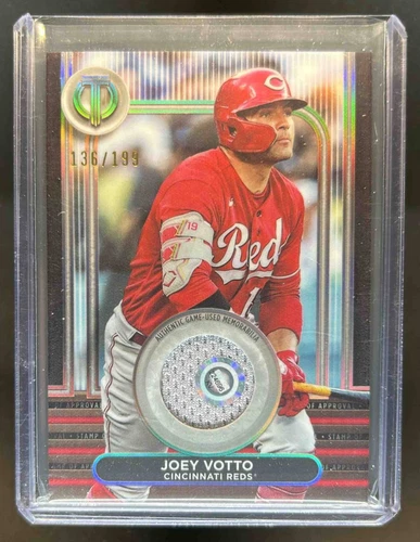 2024 Topps Tribute Joey Votto Stamp of Approval Jersey #136/199 Reds