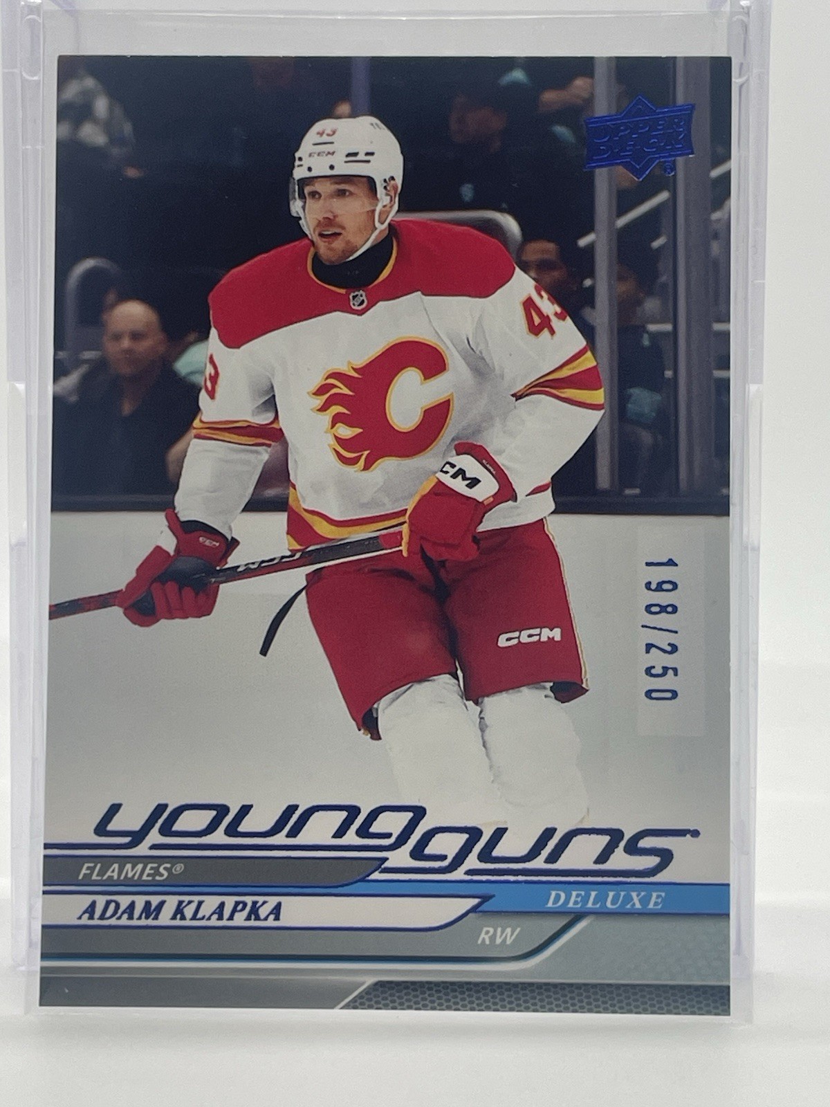 2024 UPPER DECK #460 ADAM KLAPKA DELUXE YOUNG GUNS RC ROOKIE /250