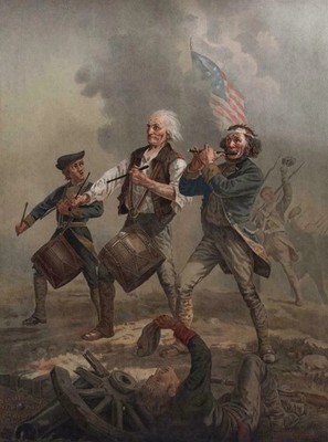 SPIRIT OF 76 AMERICAN REVOLUTION vintage art poster print antique painting