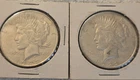 1922 Peace Dollar $1 Silver Coins Circulated Lot of 2
